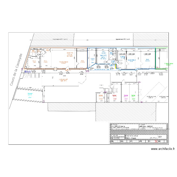 RDC OUEST. Plan de 0 pièce et 0 m2