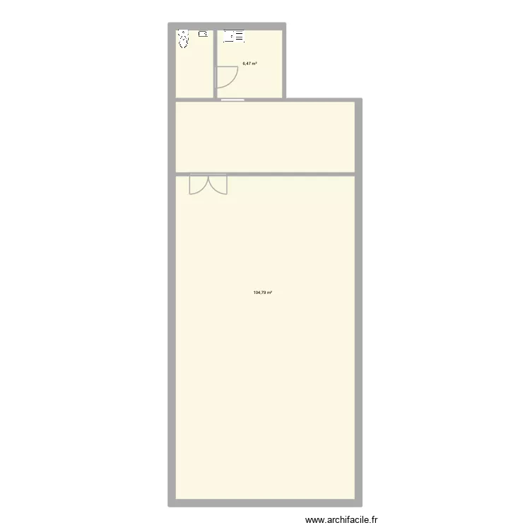 heytens. Plan de 2 pièces et 111 m²