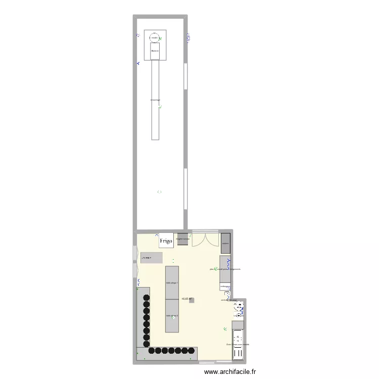 labo galettes amenagement. Plan de 