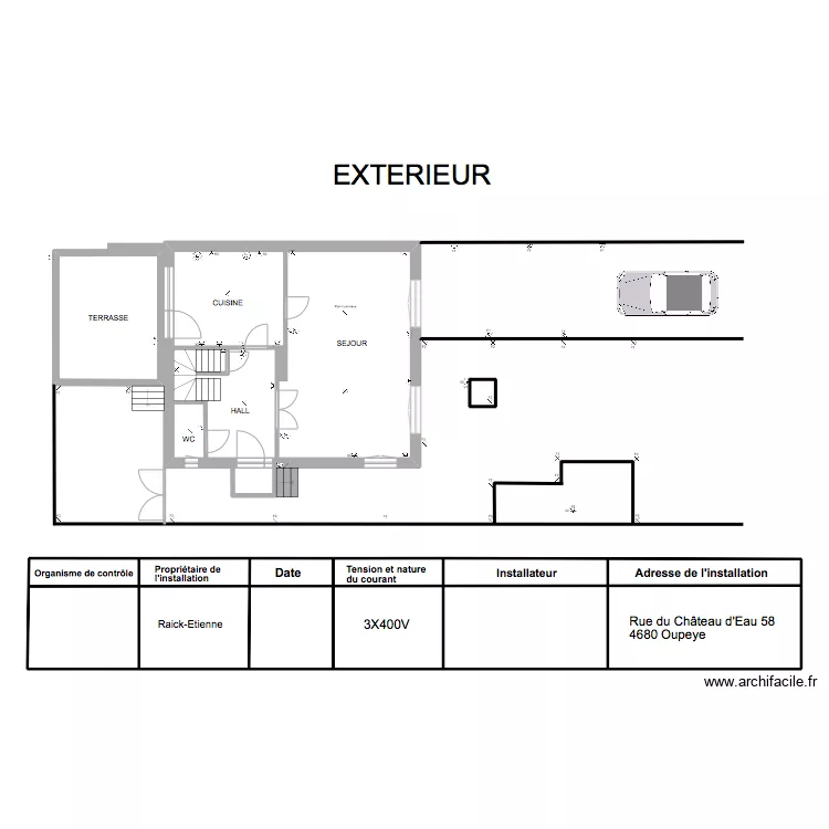 REZ DE CHAUSSE3. Plan de 