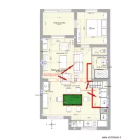 Garluche cuisine chambre avec &eacute;tage et travaux