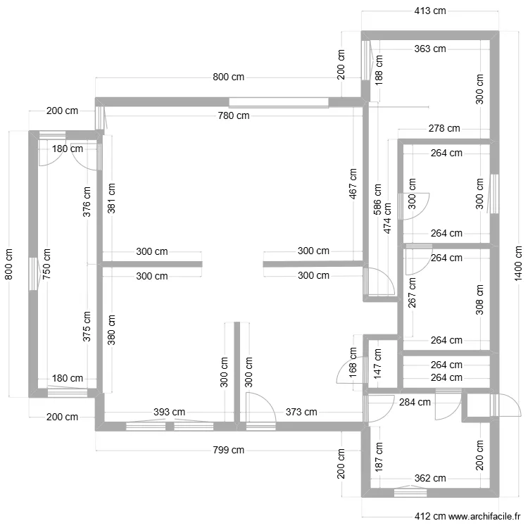 maison. Plan de 