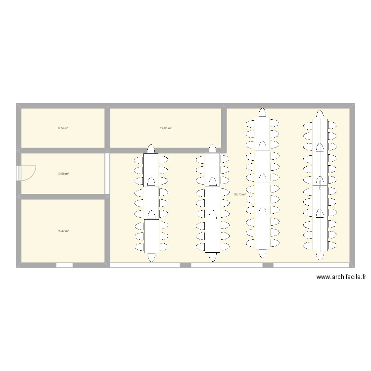 AUVENT AUSSAC 1. Plan de 5 pièces et 140 m2