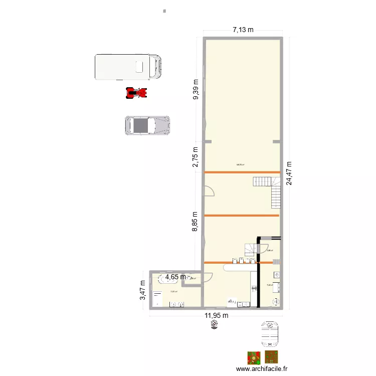 lighem 2. Plan de 5  et 174 m²