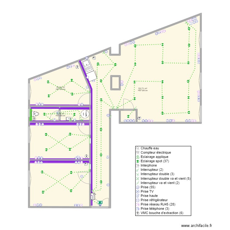 PLAN_DIGILANGUES_AVRIL 2024_V2. Plan de 7 pièces et 95 m2