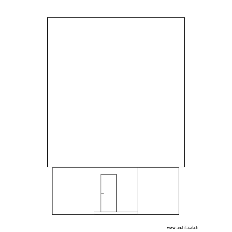 facade ouest apres. Plan de facade ouest apres. Plan de