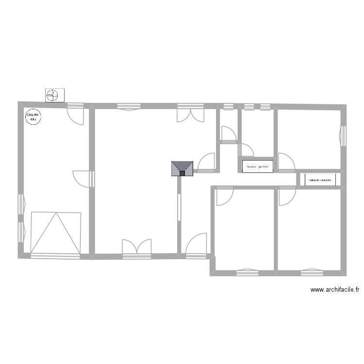 BURGUES. Plan de 10 pièces et 106 m2