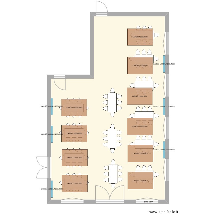 REFECTOIRE PRIMAIRE - OGEC SEB. Plan de 1 pièce et 90 m2