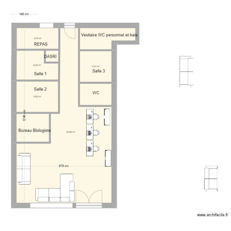 Saint Martin vide 88 V2. Plan de 0 pièce et 0 m2