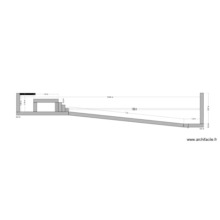 coupe_fosse_escalier2. Plan de coupe_fosse_escalier2. Plan de
