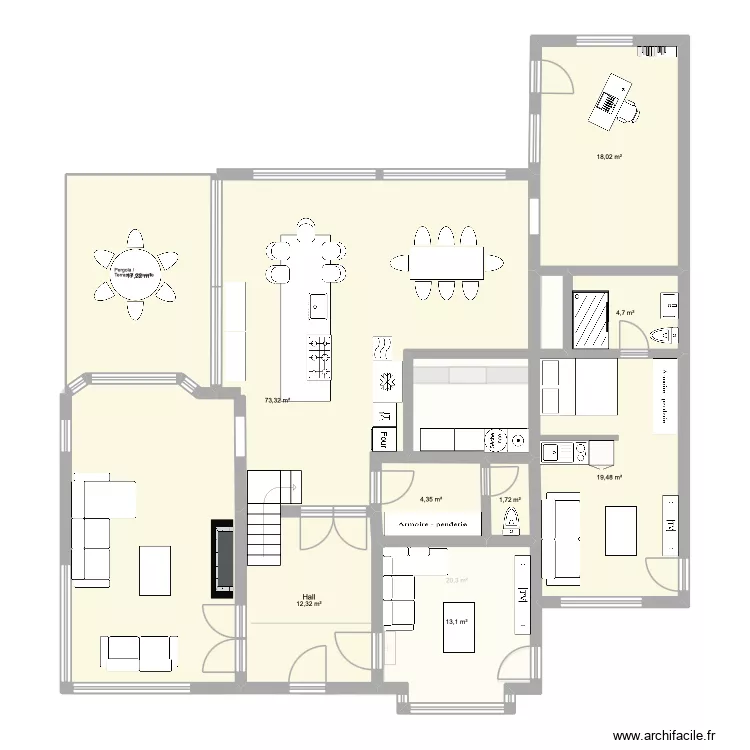 Grumiaux v06. Plan de 37  et 489 m²