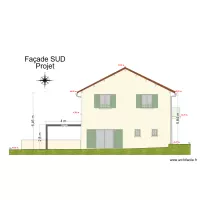 Port d'alon fa&ccedil;ade Sud Projet
