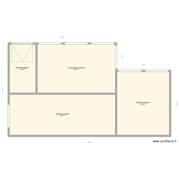 GARAGES 2. Plan de 0 pièce et 0 m2