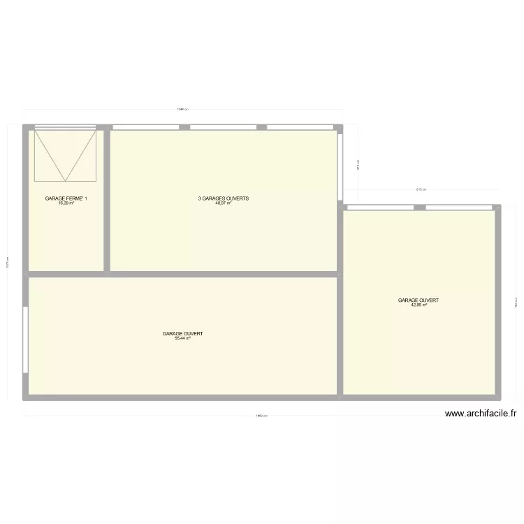 GARAGES 2. Plan de 