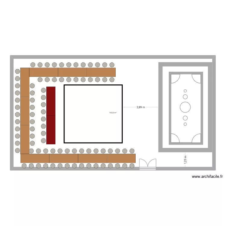 Mariage. Plan de 1 et 154 m² Mariage. Plan de 1 et 154 m²