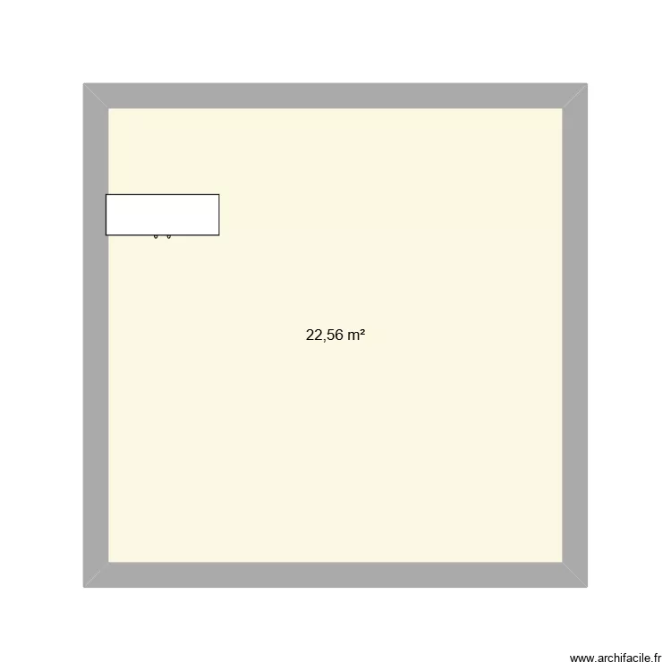 Kelly. Plan de 1  et 23 m²