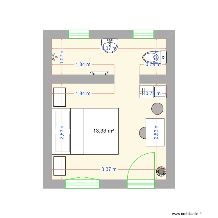 Plan de masse Bungalow 8. Plan de 0 pièce et 0 m2