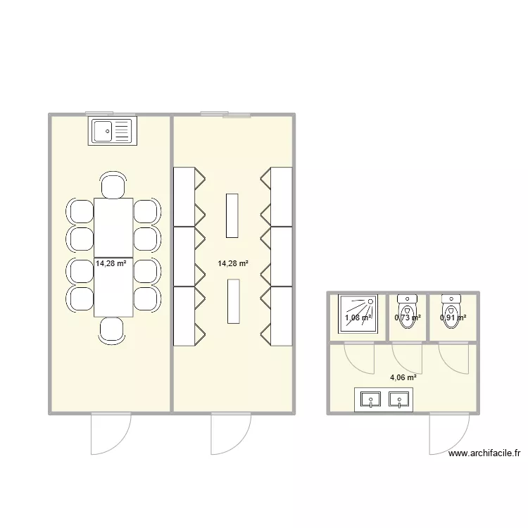 RICHARD CONSTRUCTION CHANTIER DECINES. Plan de 