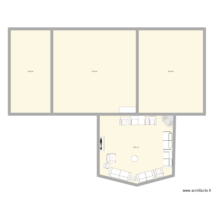 THIERRY 1. Plan de 4 pièces et 229 m2
