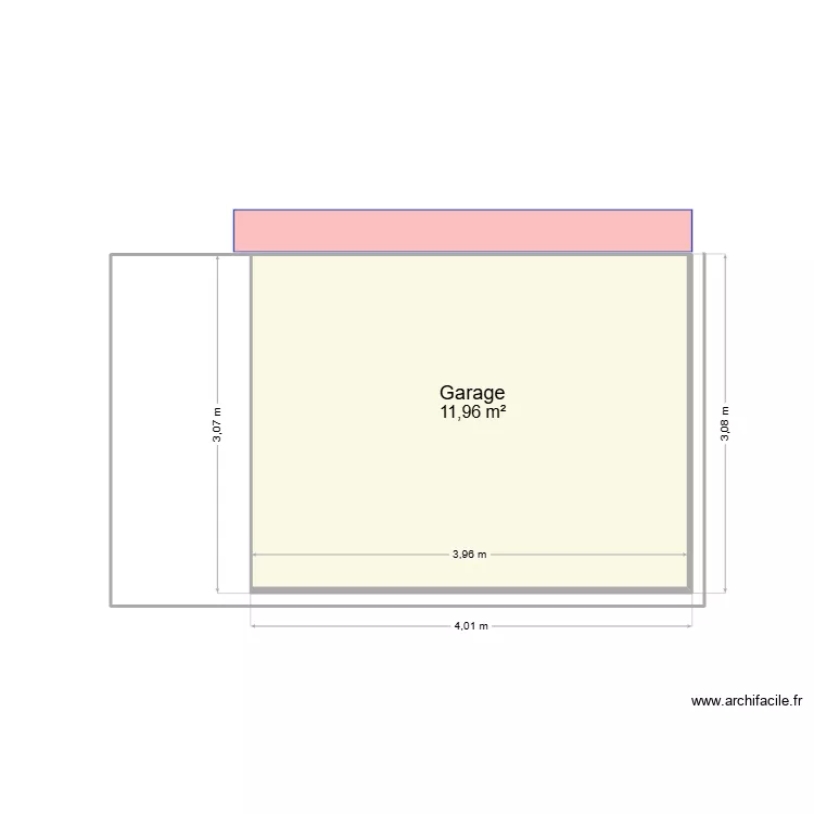 Abri jardin dalle Sauzon. Plan de 