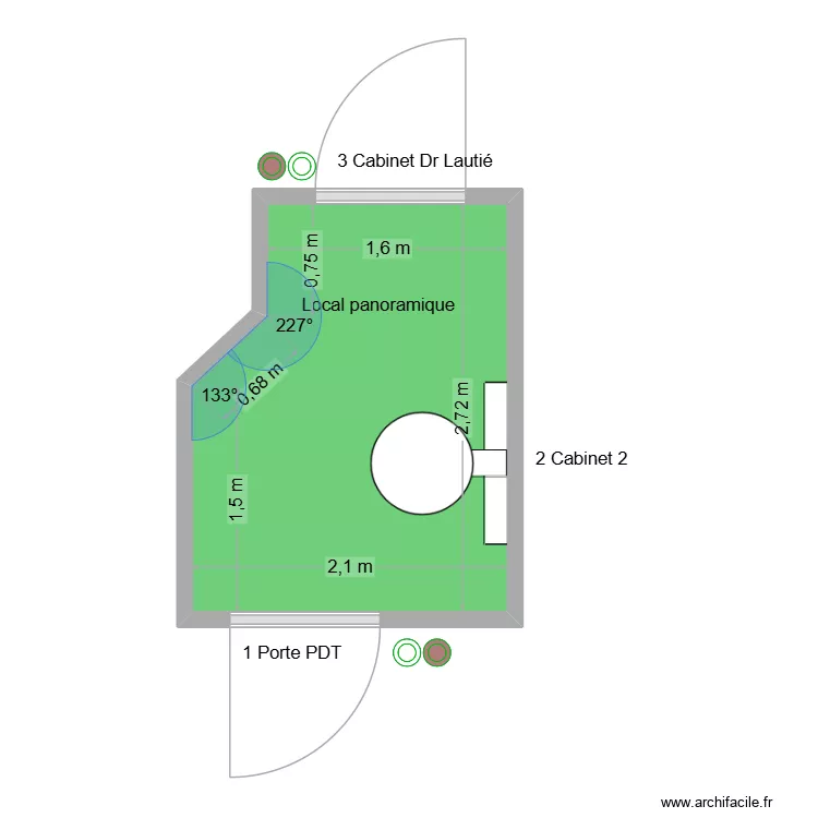 50507 Local panoramique. Plan de 1  et 5 m²