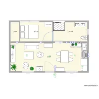 Bungalow 3x8 avec extension