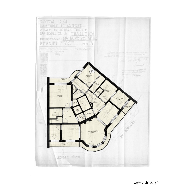 Roullier Oli rev05. Plan de 27 pièces et 134 m2