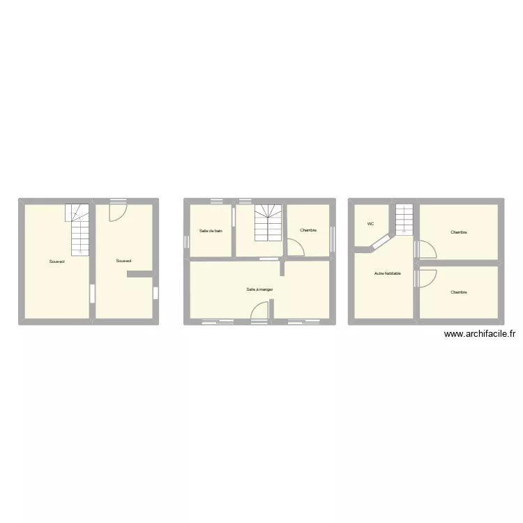 morissais. Plan de 10 pièces et 94 m²