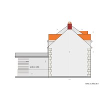 plan façade ouest projetée + local technique