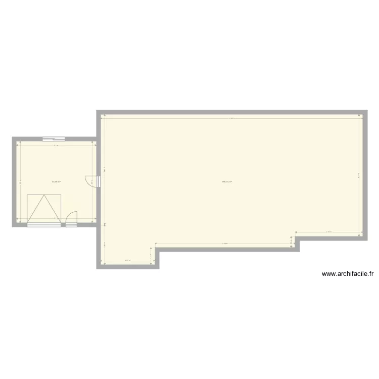 doreau. Plan de 2  et 211 m²