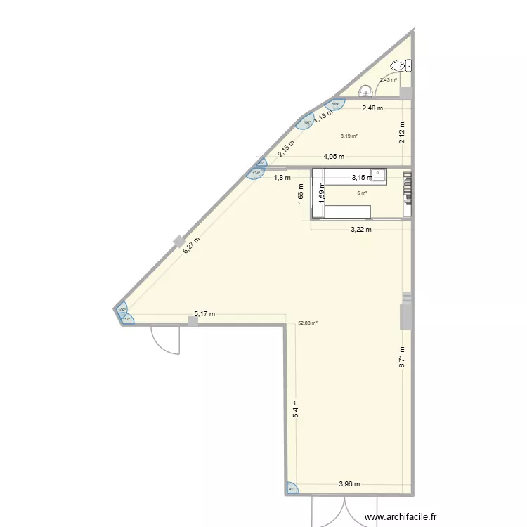 pan def final o2k dothemare. Plan de 4 Pièces et 69 m²