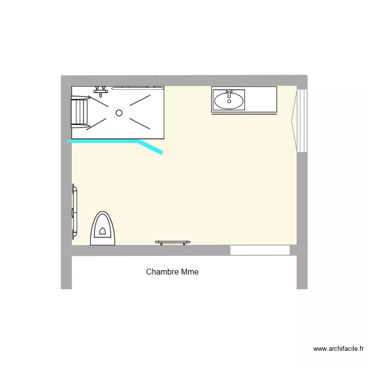 PASQUIER projet. Plan de 1  et 8 m²
