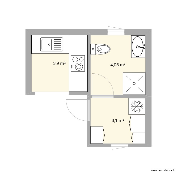 chichi. Plan de 0 pièce et 0 m2