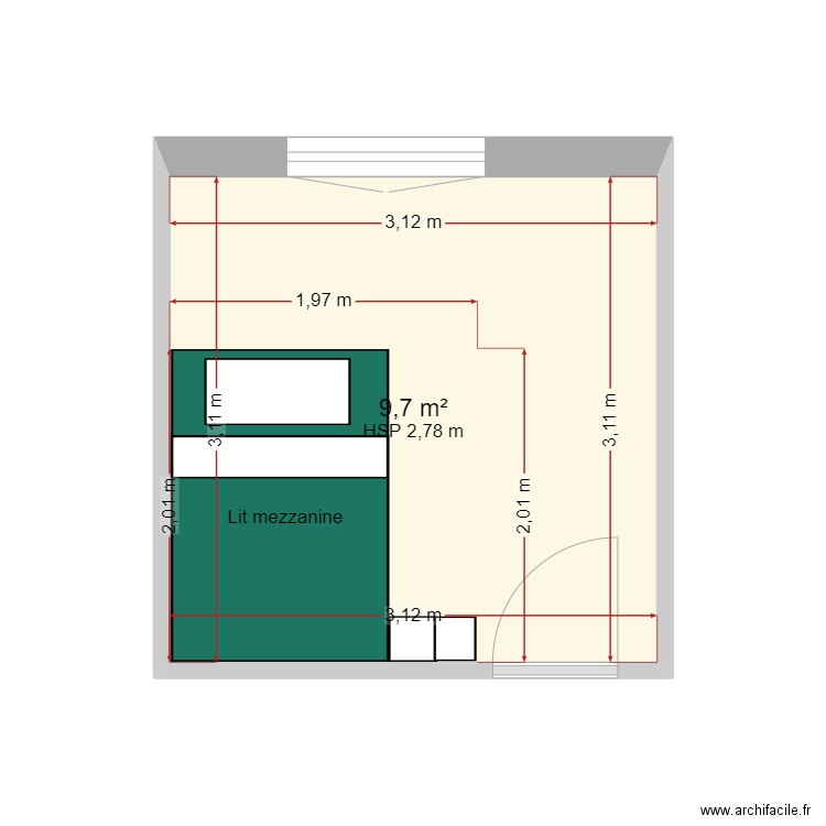 chbe d'amis. Plan de 0 pièce et 0 m2