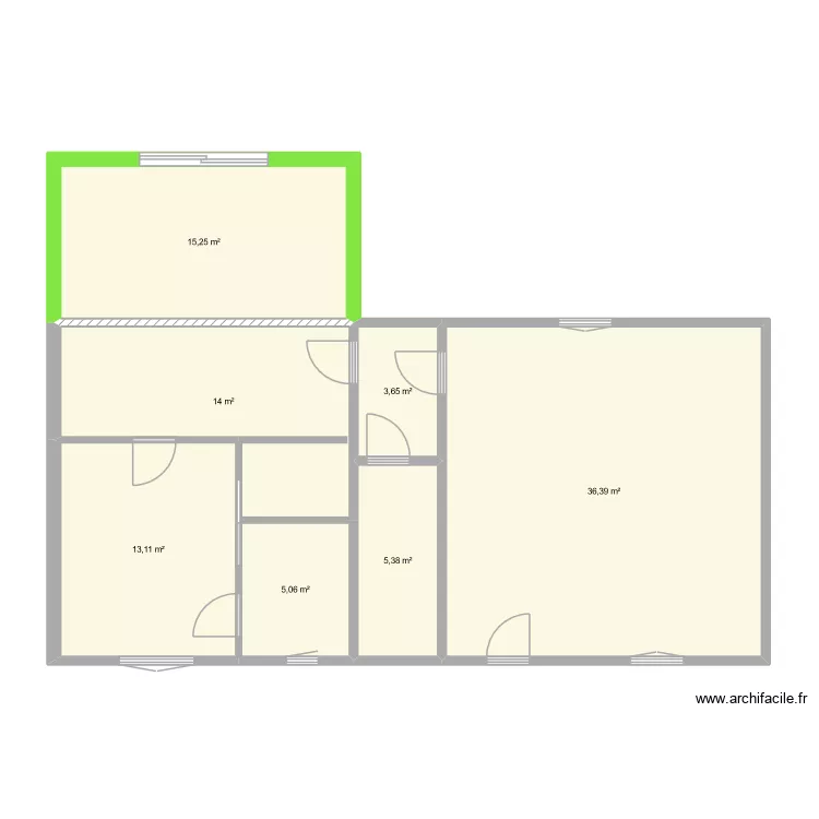 plan Agrandissement 1. Plan de 7 et 93 m² plan Agrandissement 1. Plan de 7 et 93 m²