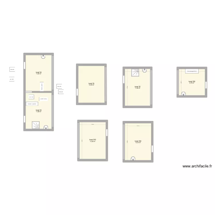psysalide. Plan de 7 et 81 m² psysalide. Plan de 7 et 81 m²