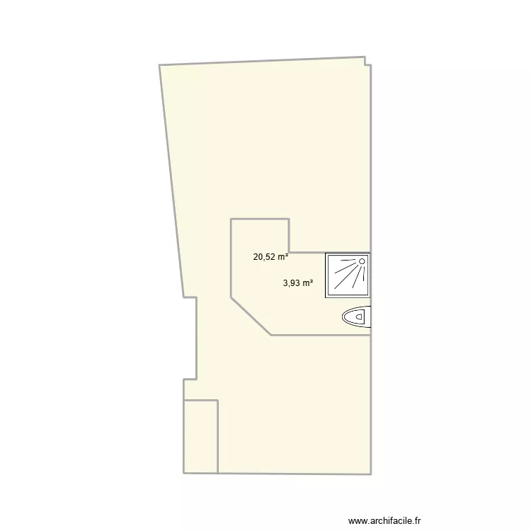bayeux v1. Plan de 2  et 24 m²