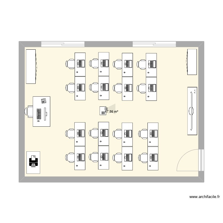 Plan Class E Plan – classe 1 – Par ZAKINOU74 ️ | ArchiFacile