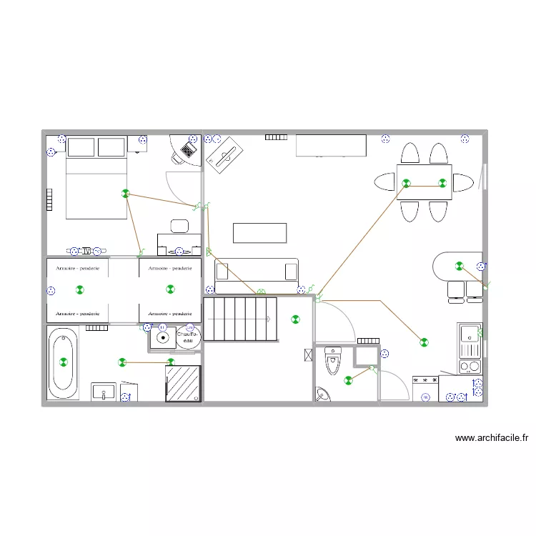 appart. Plan de appart. Plan de