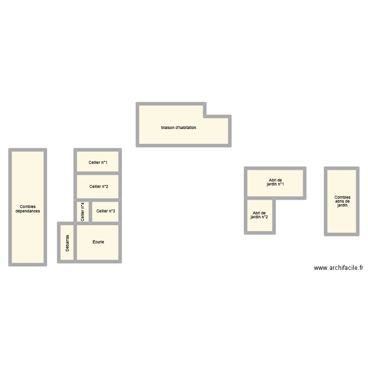 guilani dependance. Plan de 11 pièces et 154 m2