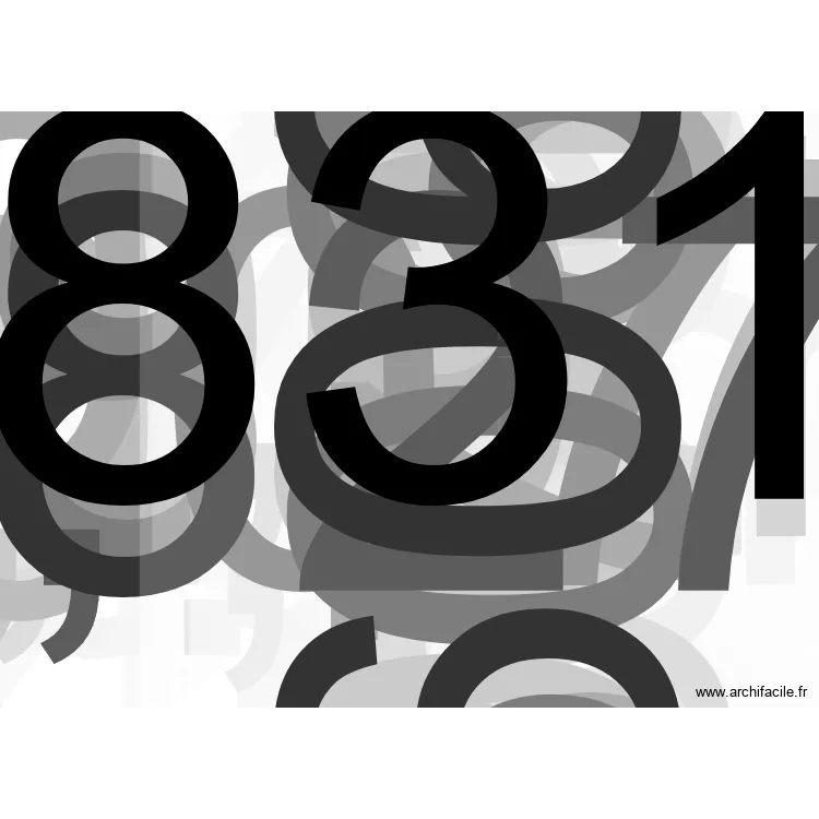 nouveau. Plan de 6  et 71 m²