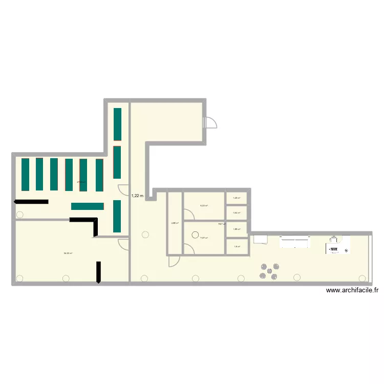 MARSEILLE AMENAGEMENT. Plan de 10  et 186 m²