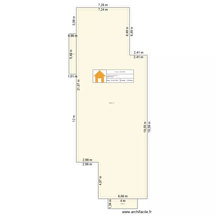 1 Pr&eacute; des P&eacute;cheurs. Plan de 