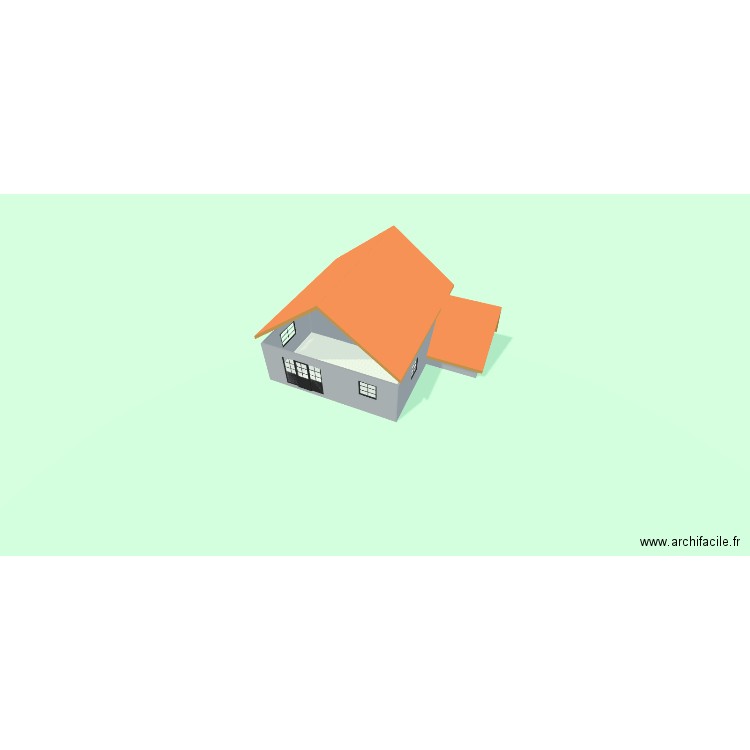 maison CAMBODGE. Plan de 2 pièces et 64 m2