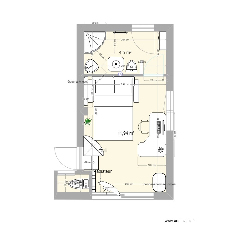 Garage bureau ch. Plan de 0 pièce et 0 m2