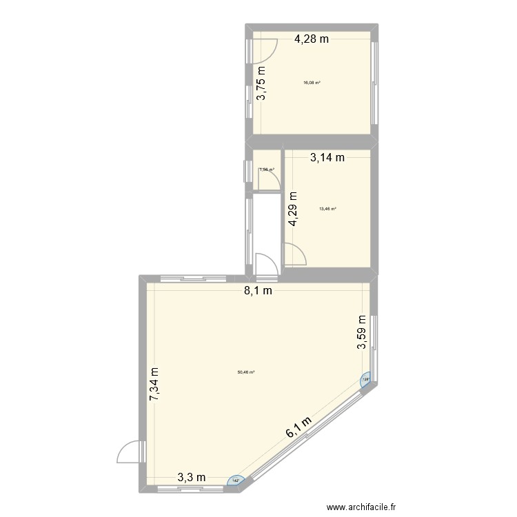 plessisplan. Plan de 4 pièces et 82 m2