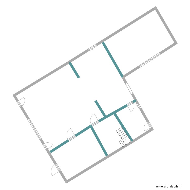 BERGERIE. Plan de 1 pièce et 186 m2