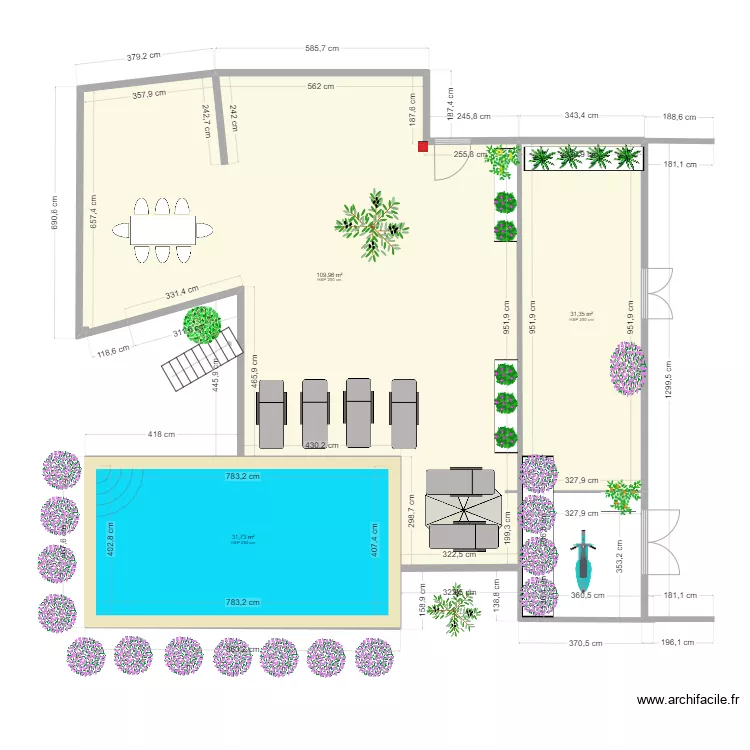 Pontos ext&eacute;rieur 4. Plan de 