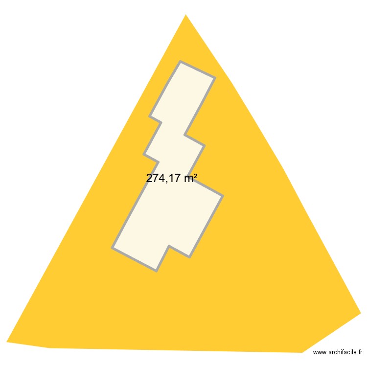 Cadastre. Plan de 1 pièce et 274 m2