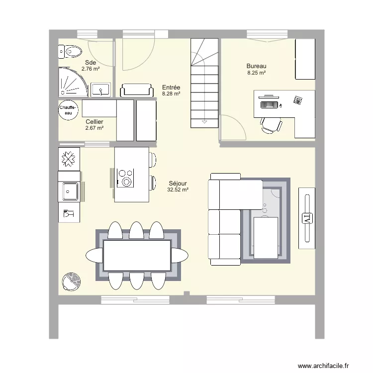 Maison Projet 18. Plan de 